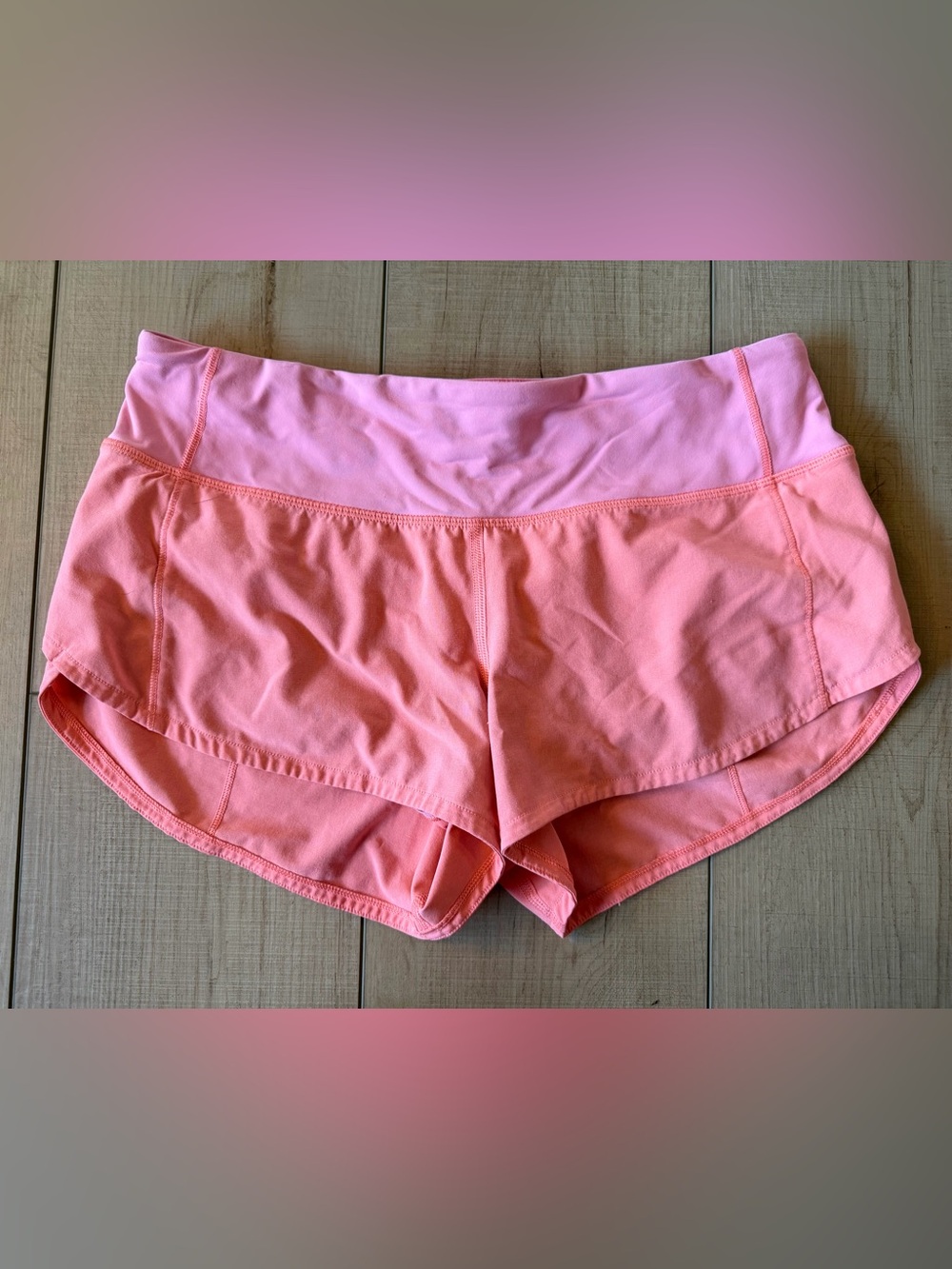 Lululemon Speed Up short. 2.5 inseam neon coral